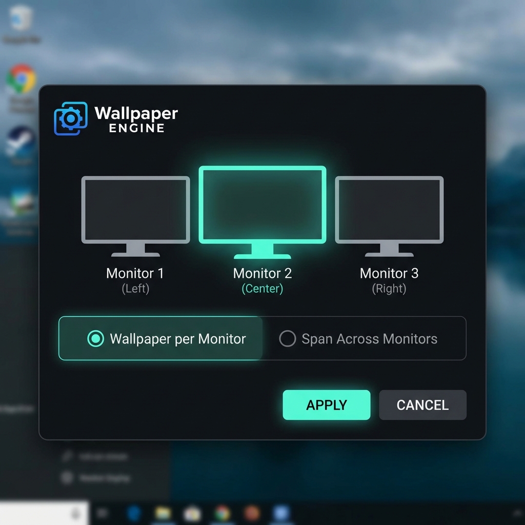 Wallpaper Engine Monitor Settings