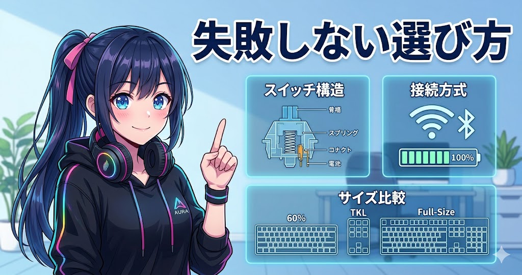 ゲーミングキーボードの選び方ポイント解説