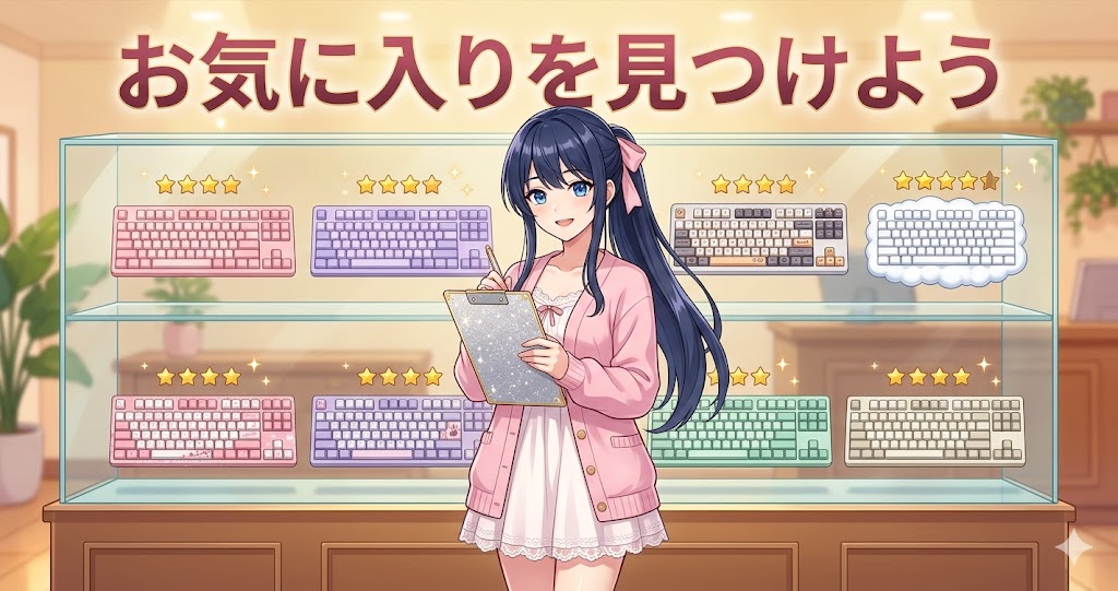 かわいいゲーミングキーボード7機種比較まとめ