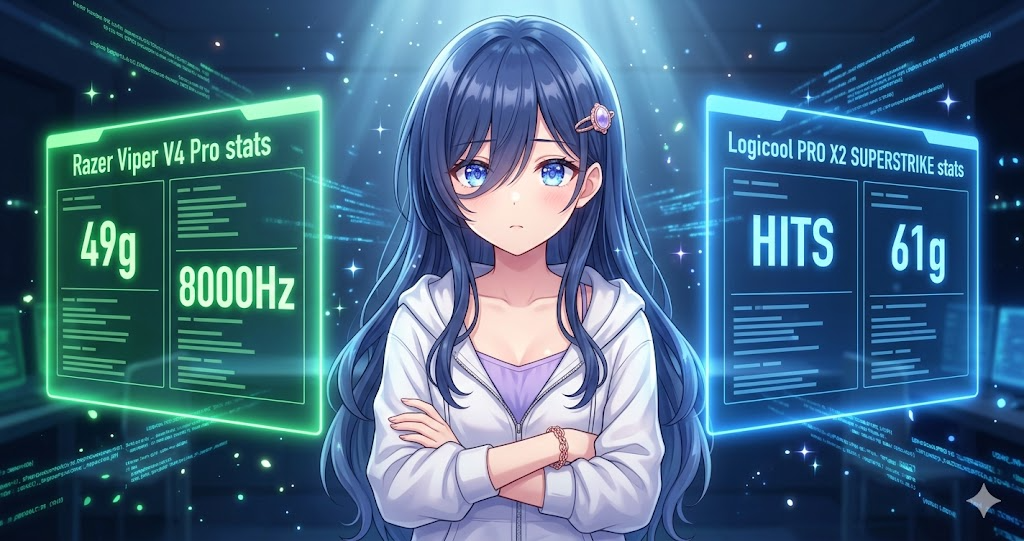 スペック比較 Razer vs Logicool