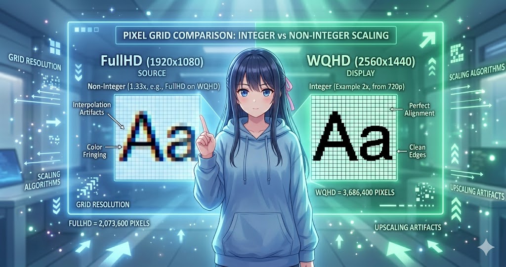 WQHDモニターでゲーム解像度をWQHDに変更する設定画面