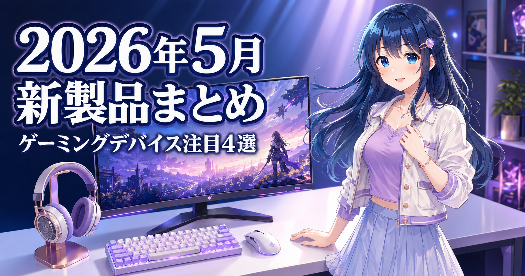 【2026年5月】ゲーミングデバイス新製品まとめ！注目アイテ アイキャッチ
