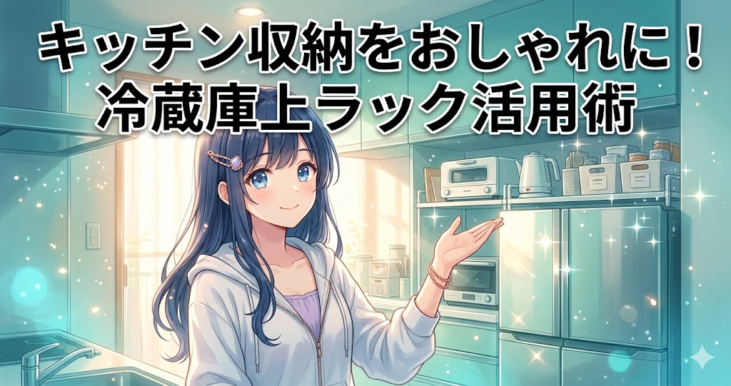 キッチン収納 冷蔵庫上ラック