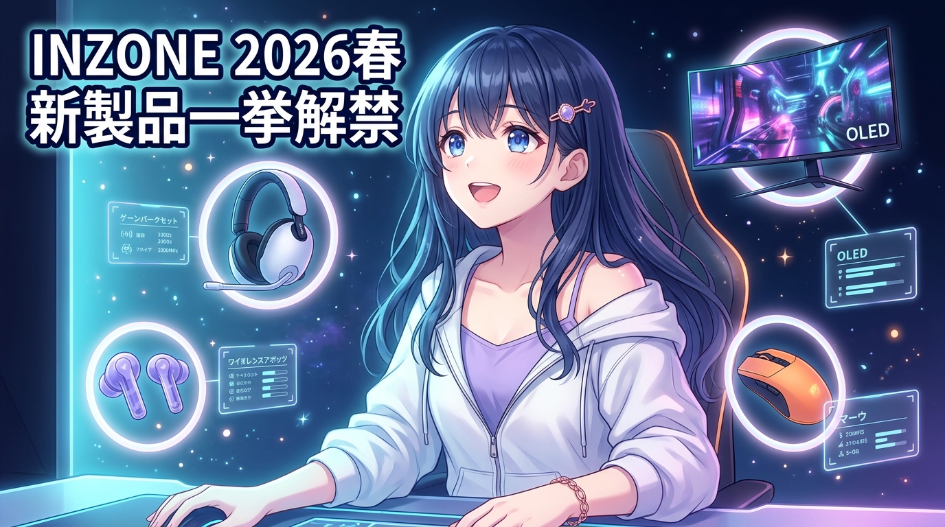 Sony INZONE 2026春 新製品一挙解禁アイキャッチ