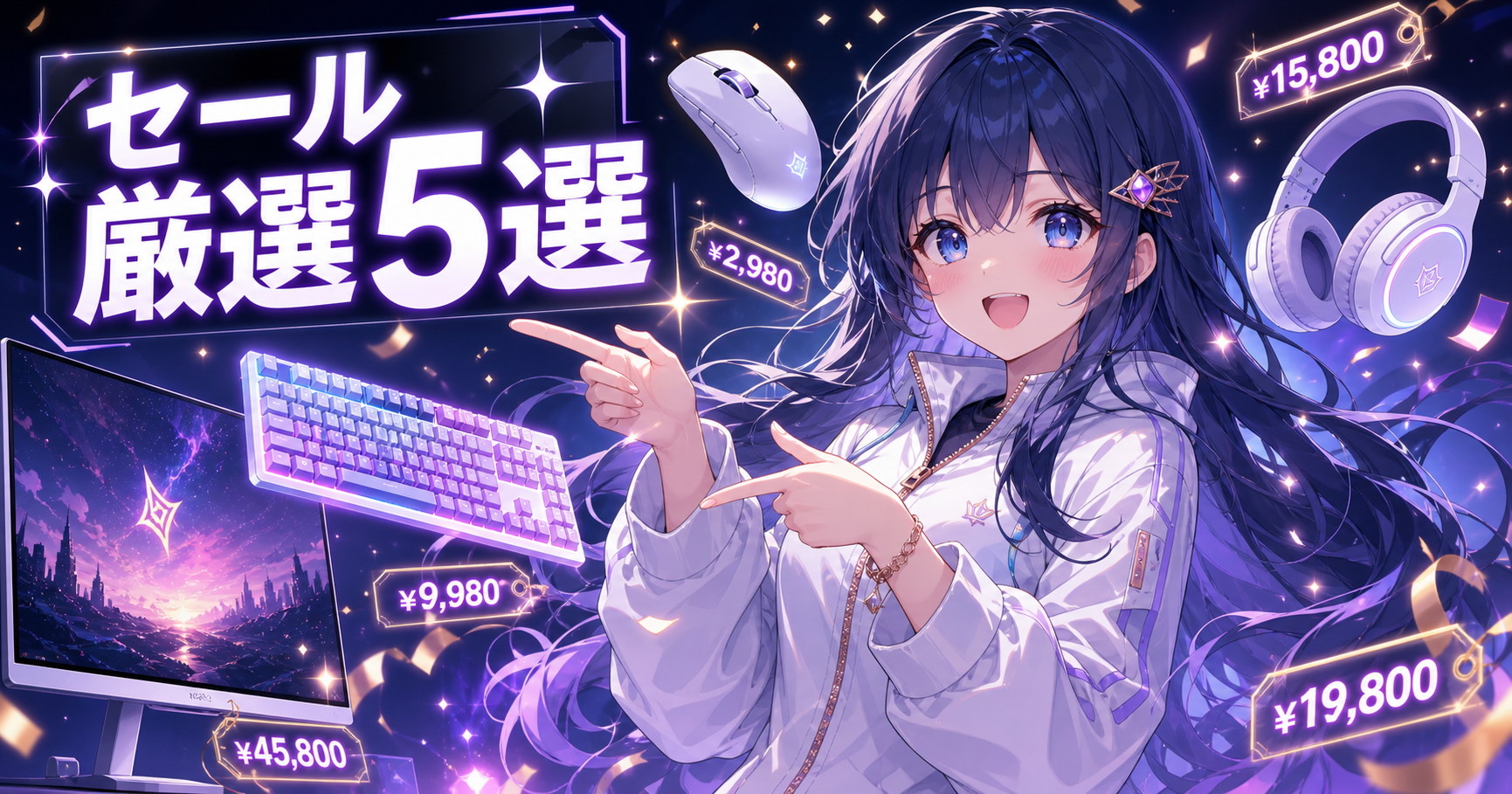 【速報】AmazonスマイルSALE開催中！ゲーミングデバイ アイキャッチ