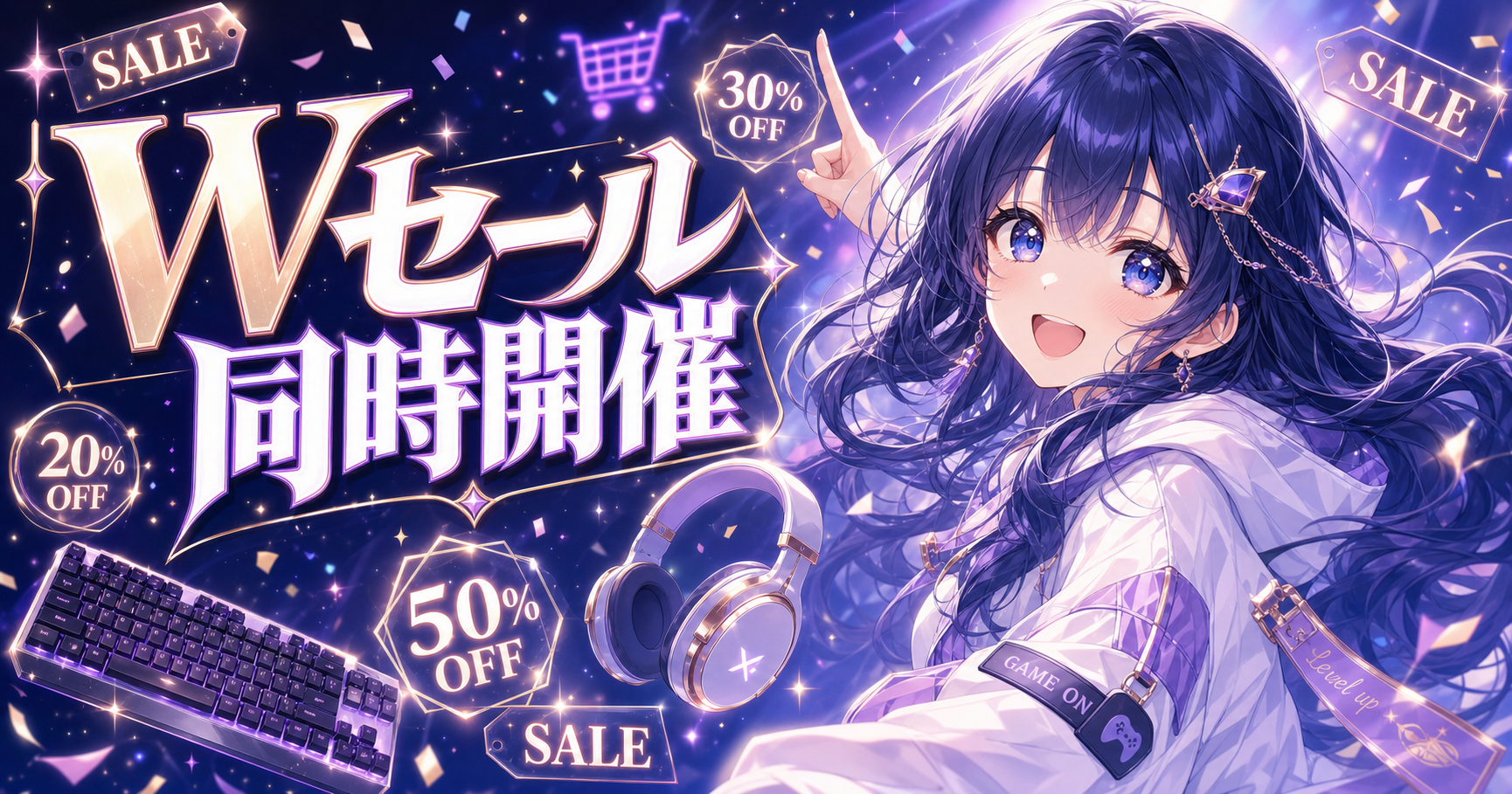 Wセール同時開催 ゲーミングデバイスセール
