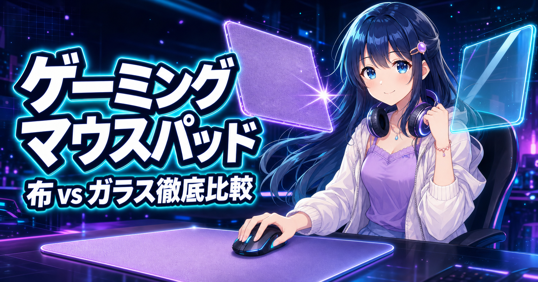 【2026年最新】ゲーミングマウスパッドおすすめ4選｜布 v アイキャッチ