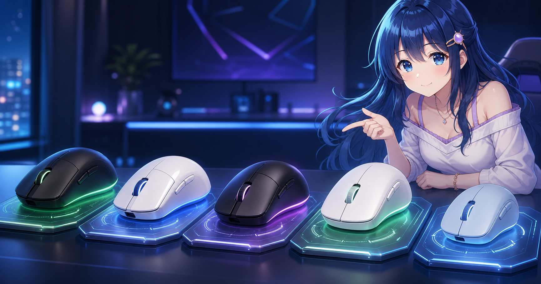 Razer・Logicool・Pulsarの主要5モデル俯瞰図