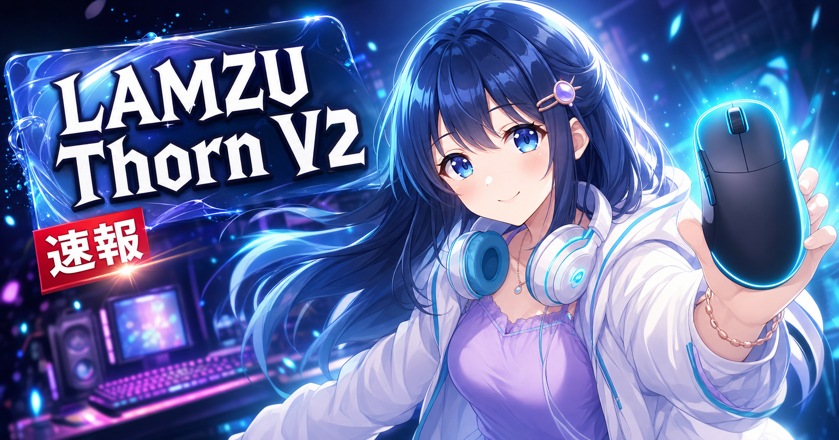 【速報】LAMZU Thorn V2 発売！50K DPI× アイキャッチ