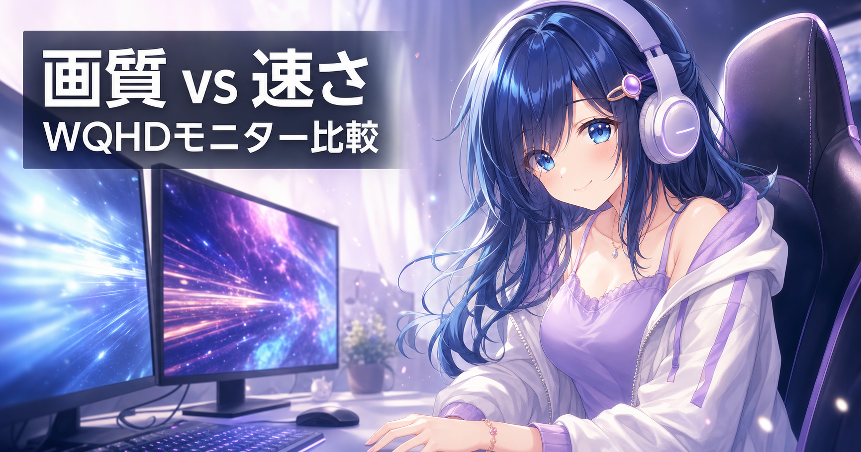 【7/24発売】新作WQHDモニター2機種を徹底比較！画質の アイキャッチ