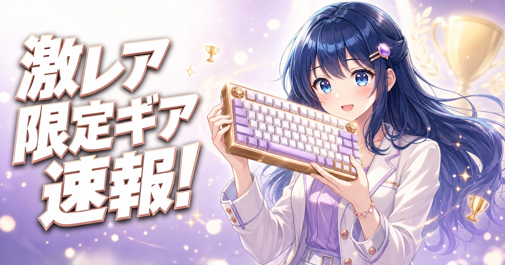 【速報】24K金メッキの激レアキーボード登場！Esports アイキャッチ