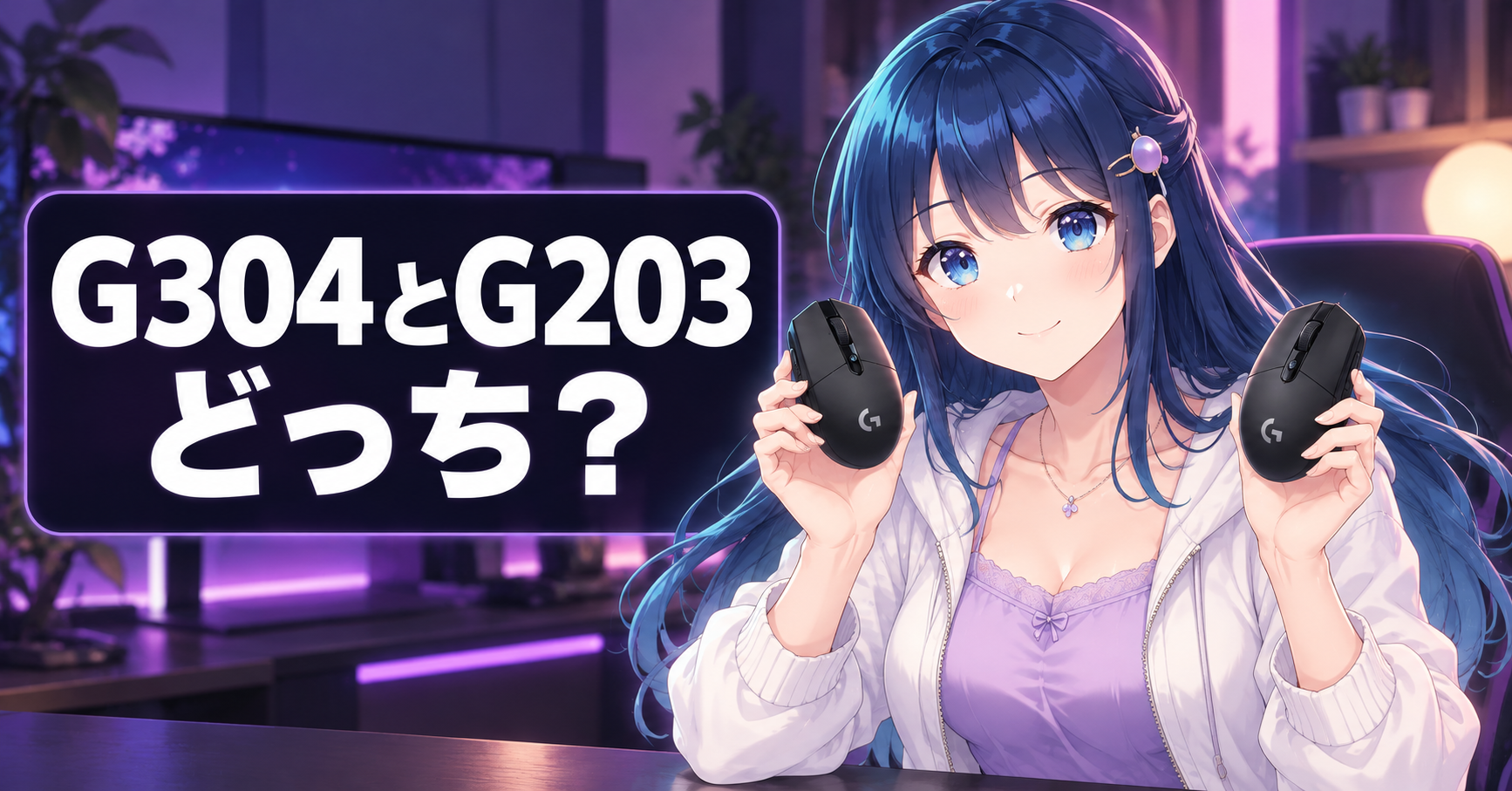 【2026年版】初心者向けマウス G304 vs G203 アイキャッチ