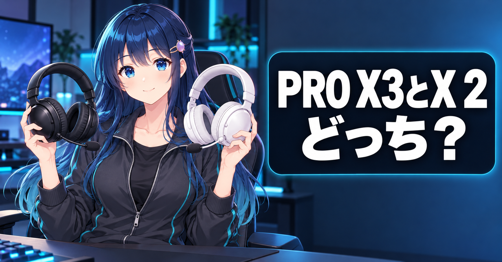 PRO X3 vs PRO X 2 ヘッドセット どっち? アイキャッチ